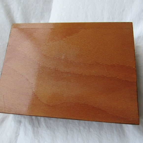 Vintage Painted and Carved Wood Box - Picture 2 of 3